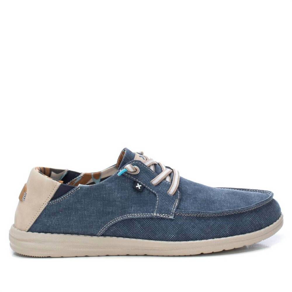NEW XTI men's total comfort boat shoes in navy